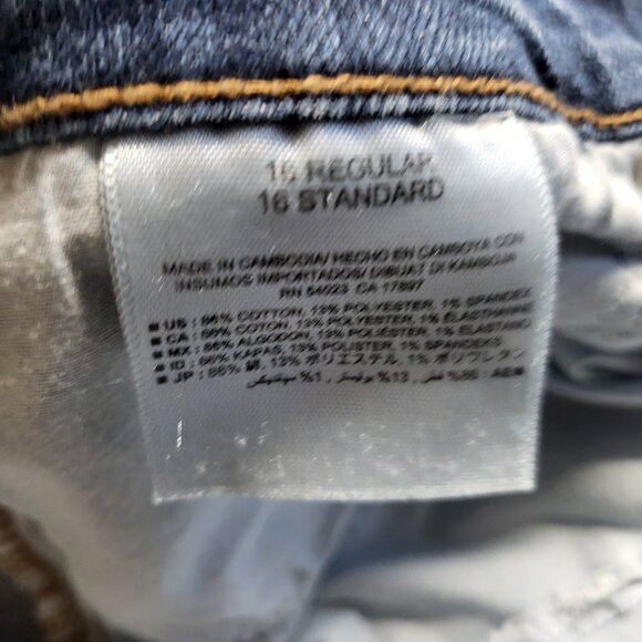 Old Navy Jeans Original Midrise Womens Size 16 Diva Bootcut Stretch Blue 39 X 30 - Picture 4 of 13